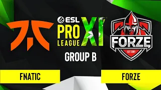 CS:GO - Fnatic vs. forZe [Dust2] Map 3 - ESL Pro League Season 11 - Group B