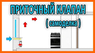 Самодельный приточный клапан вентиляции под подоконник