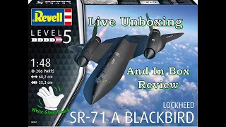Revell 1/48 Lockheed SR-71 A Blackbird Unboxing In-Box Review