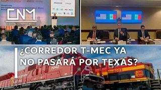 Corredor T-MEC tendrá una ruta ferroviaria alterna, Gobierno de México prepara la nueva ruta.