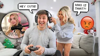 Flirting With Another Girl While Gaming To See How My Fiancé Reacts *bad idea*