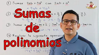 Suma de polinomios. Todos los casos