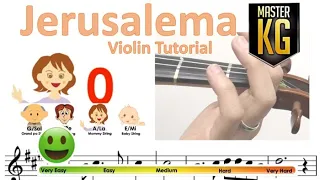 Jerusalema by Master KG sheet music and easy violin tutorial