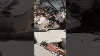 San Carlos Island Fl ⛈ House’s -Car’s -Sailboat￼ 🌀 complete destruction #hurricane #ian Sep-28-22￼