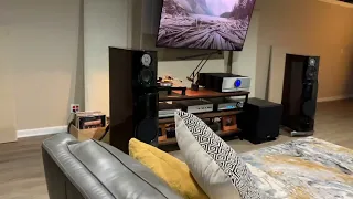 Usher Audio ML-801 Loudspeakers Playing in the Man Cave