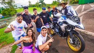 REAÇÃO DOS MEUS AMIGOS AO VER MINHA MOTO NOVA