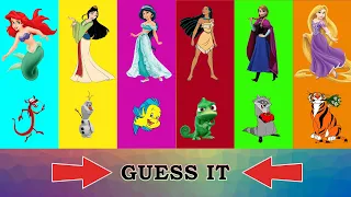 Disney princess Elsa Funny Wrong Heads Face Compilation Tangled Frozen Mulan Pocahontas Olaf 💖💞