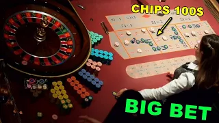 WATCH BIGGEST BET CHIPS 100 $ IN ROULETTE BIG LOST NEW SESSION EXCLUSIVE 🎰✔️2024-05-17