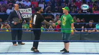 Roman Reigns cara a cara con John Cena antes de SummerSlam - WWE Smackdown 20/08/2021 (En Español)