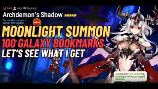 Moonlight Summon with 100 galaxy bookmarks | Let's see what I get | F2P Epic Seven