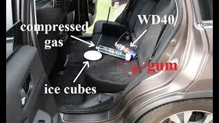 How to remove chewing gum from a car seat/clothes - Test of 3 methods