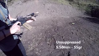 MK18 with SOCOM 556-RC, Unsuppressed/Suppressed