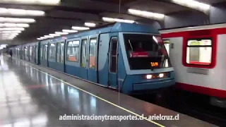 Metro de Santiago | Trenes Alstom NS93 2075 + 2077 en Neptuno L1