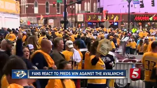 Fans React To Preds Win Against Avalanche