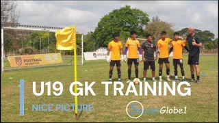 U19 GK TRAINING 1VS1 SHORT LONG BLOCK REACTION AND 2ND BALL #goalkeeper  #goalkeepertraining #Coach