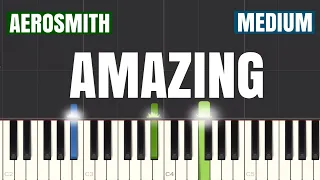 Aerosmith - Amazing Piano Tutorial | Medium