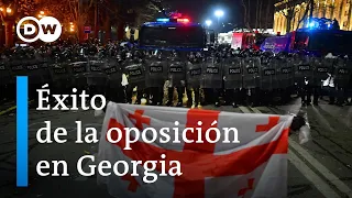 Gobierno georgiano retira polémico proyecto de ley tras dos días de graves disturbios