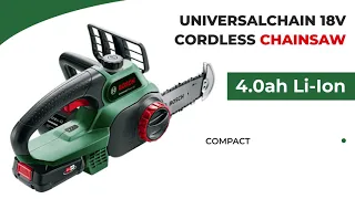 Bosch UNIVERSALCHAIN 18v Cordless Chainsaw 200mm 2 X 2.5ah