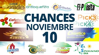 Resultados del Chance del Miércoles 10 de Noviembre de 2021 | Loterias 😱🤑💰💵