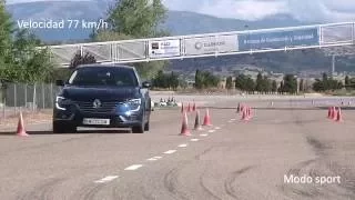 Renault Talisman Maniobra de esquiva (moose test) y eslalon / km77.com