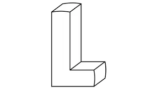 HOW TO DRAW THE LETTER L IN 3D || DRAW CAPITAL ALPHABET LETTER A TO Z 3D || 3D DRAWING...