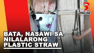 Bata, nasawi sa nilalarong plastic straw