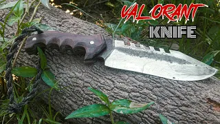 Knife Making VALORANT - Making the VALORANT Knife From Steel CHAINSAW BAR