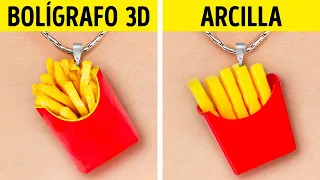 BOLÍGRAFO 3D VS. ARCILLA POLIMÉRICA || Trucos geniales de reparación, joyas y miniaturas baratas