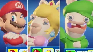 Mario + Rabbids Kingdom Battle: All Character Selection Screen Idle Animations & Upgrade Animations