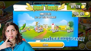 HAYDAY kuinka siirtyä nopeasti tasolta toiselle?