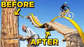 How I Turned a Tree Into a Whale Tail! (Bike Jump)