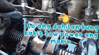 Dahilan kung bakit lowpower ang Makina | Black smoke at Mahina hatak | 4JG2 Injector Alinement Mark