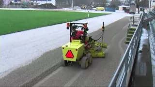 Mini Laser Grader at a racetrack in Visby 2012