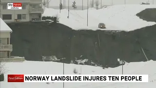 Norwegian landslide injures 10 with 21 unaccounted for