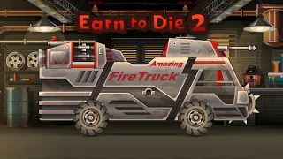 Earn to Die 2: Vehicle 9 (Fire Truck) Fully Upgrade | 1440p 60Hz Full Gameplay