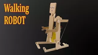 How to make a Simple Walking Robot at home  - Amazing idea with DC Motor