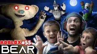 SCARY ROBLOX GAME!  BEAR CHASE! 🐻 = 🏃 FGTeeV Creepy Hide and Seek (#55)