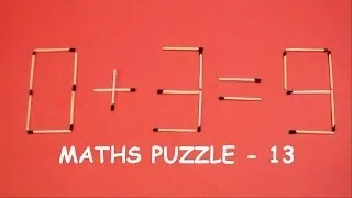 Can you SOLVE this Matchstick puzzle | Maths puzzle - 13