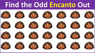 HOW GOOD ARE YOUR EYES #5 l Find The Odd Emoji Out l Emoji Puzzle Quiz |Brain Quiz | #Encanto Part 2