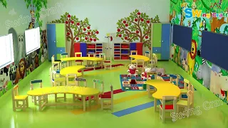 3d Class Room Play School Furniture | Desk & Chair for Schools and Colleges | Play School Furniture