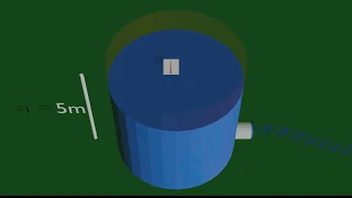 3d Animation of Bernoulli Equation Problem #1