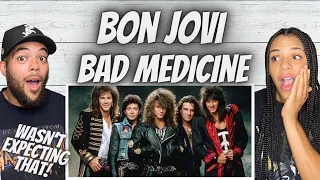 SURPRISED US!| FIRST TIME HEARING Bon Jovi -  Bad Medicine REACTION