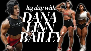 working out with Dana Linn Bailey | insane leg day