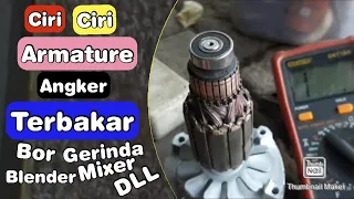 Service Armature - Cara Mengecek Rotor & Stator Yang Terbakar