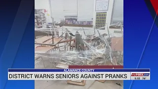 Alamance County school district warns seniors against pranks