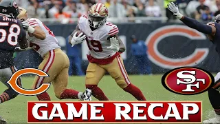 49ers vs Bears Game Recap | Stat Breakdown | Player Evaluations & Awards