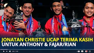 Jadi Penentu Kemenangan Piala Thomas Cup, Jonathan Ucap Terima Kasih kepada Anthony dan Fajar/Rian