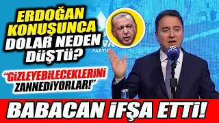 Babacan Erdoğan konuşunca doların neden düştüğünü ifşa etti! "Gizleyebileceklerini zannediyorlar!"