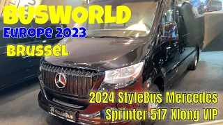 2024 StyleBus Mercedes Sprinter 517 Xlong VIP Interior And Exterior   Busworld Europe 2023 Brussel