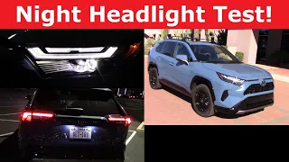 2022 Toyota RAV4 Headlight Test and Night Drive